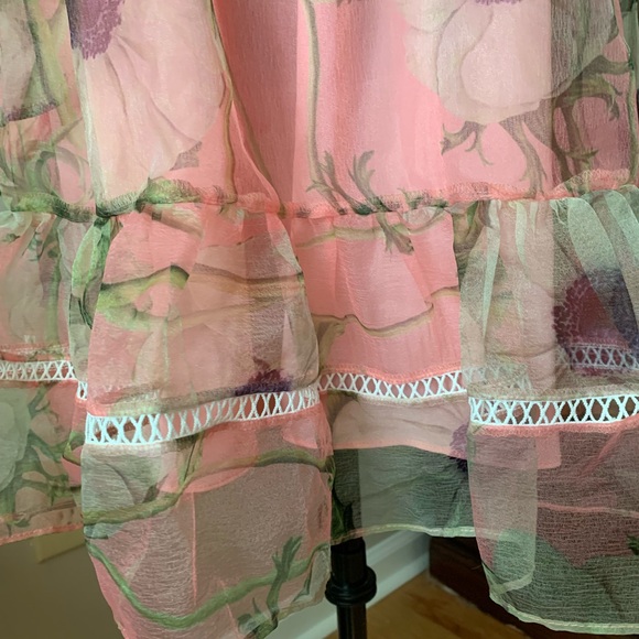 Cynthia Rowley Poppy Organza Peach Dress - Picture 8 of 15